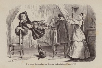 Illustration for Un Bon Petit Diable by Horace (after) Castelli