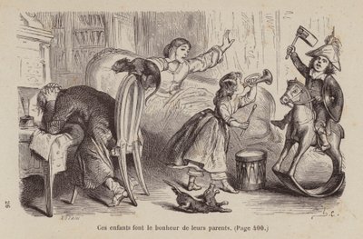 Illustration for Un Bon Petit Diable by Horace (after) Castelli