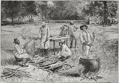 A Southern Barbecue, Illustration from 