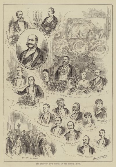 The Beaufort Hunt Dinner at the Mansion House by Horace Morehen