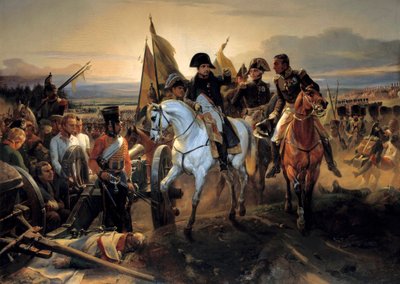 At the Battle of Friedland on June 14 by Emile Jean Horace Vernet