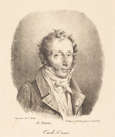Bust of Carle Vernet by Horace Vernet