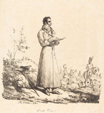 Carle Vernet, Full-Length by Emile Jean Horace Vernet