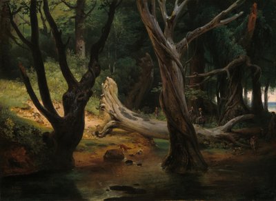 Departure for the Hunt in the Pontine Marshes by Emile Jean Horace Vernet