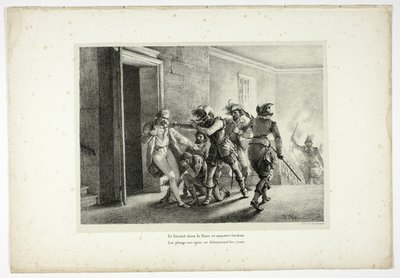 And Soon in the Flank This Furious Monster... by Horace Vernet