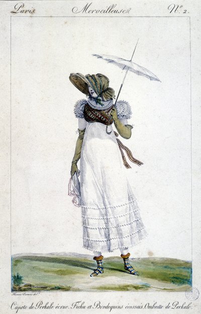 Fashion engraving by Horace Vernet (1789 - 1863), made around 1810 for 