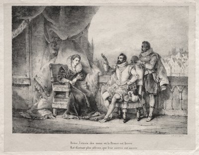 Marie de Medici and Henry IV of France by Horace Vernet