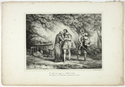 He leaves with regret this virtuous old man... by Horace Vernet