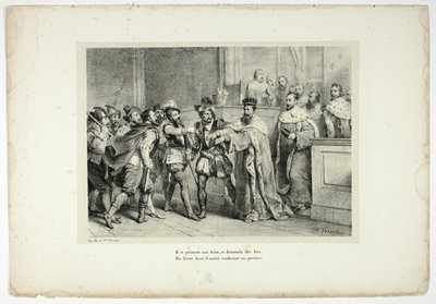He Presents Himself to the Sixteen, and Asks for Irons... by Horace Vernet