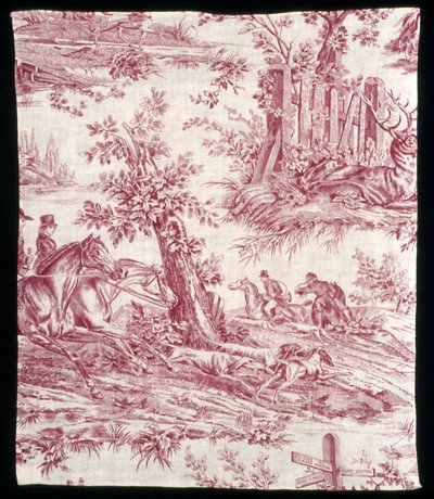 The Road to Jouy (Furnishing Fabric) by Horace Vernet