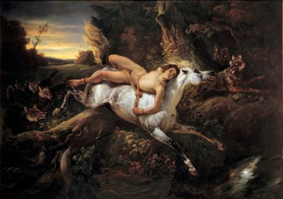 Mazeppa Illustration for the Poem of Lord Byron or Victor Hugo by Emile Jean Horace Vernet