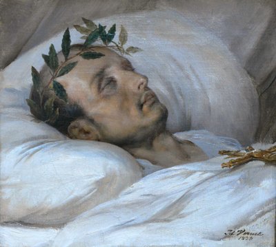 Napoleon on His Deathbed, May 5, 1821 by Emile Jean Horace Vernet