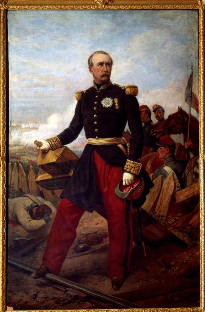 Portrait of Patrice de Mac Mahon, Marshal of France in 1859, Duke of Magenta (1808-1893) by Emile Jean Horace Vernet