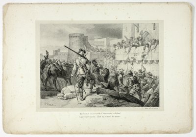 What is the extreme astonishment of these dying... by Horace Vernet