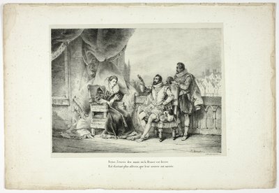 Queen, the excess of evils to which France is delivered... by Horace Vernet