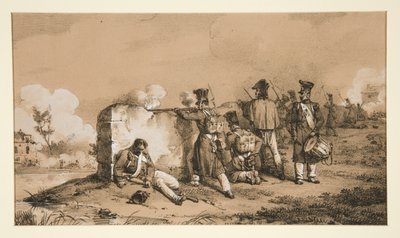 Skirmishing Soldiers by Horace Vernet