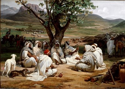 The Parliamentarian and the Medjeles Council of Arab Chiefs by Emile Jean Horace Vernet