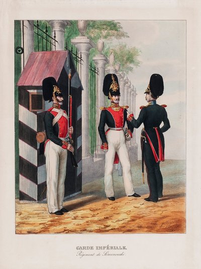 The Semenovsky Life-Guards Regiment by Emile Jean Horace Vernet