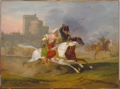 Turk and Cossack by Emile Jean Horace Vernet