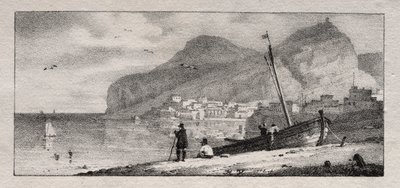 View of a Seaport by Emile Jean Horace Vernet
