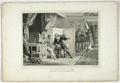Your fate, I said, is in your courage... by Horace Vernet