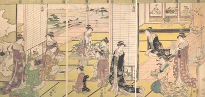 Honoring the Three Gods of Poetry: Women Composing Poems by Hosoda Eishi