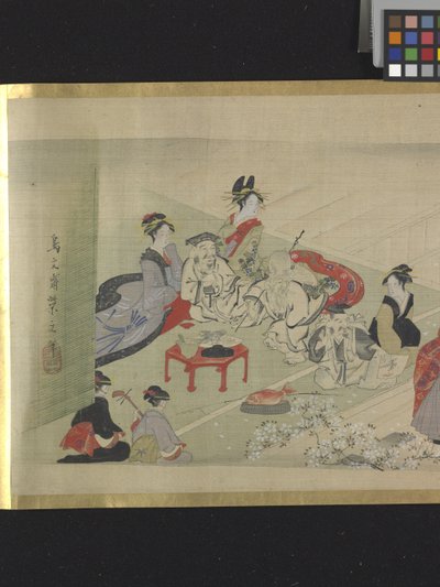 Three Gods Of Good Fortune On A Pleasure Outing by Hosoda Eishi