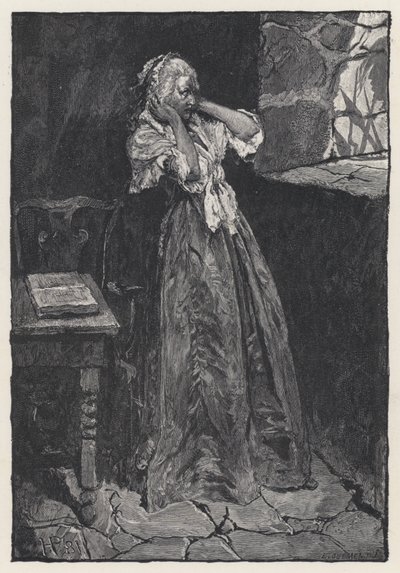 Marie Antoinette in prison in the Tower of the Temple by Howard (after) Pyle