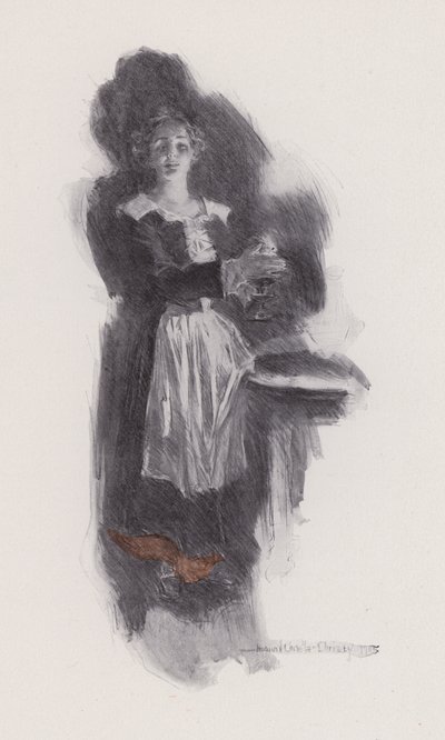 Illustration for Evangeline, A Tale of Arcadie, by Henry Wadsworth Longfellow by Howard Chandler (after) Christy