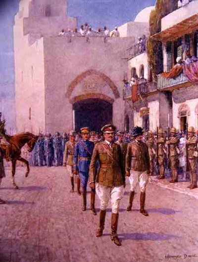 General Maude Entering Baghdad, The Metropolis of the East, March 11th by Howard Davie