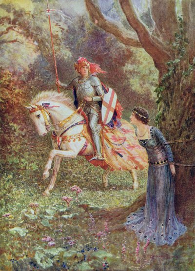 He saw a lady of surpassing beauty, from 