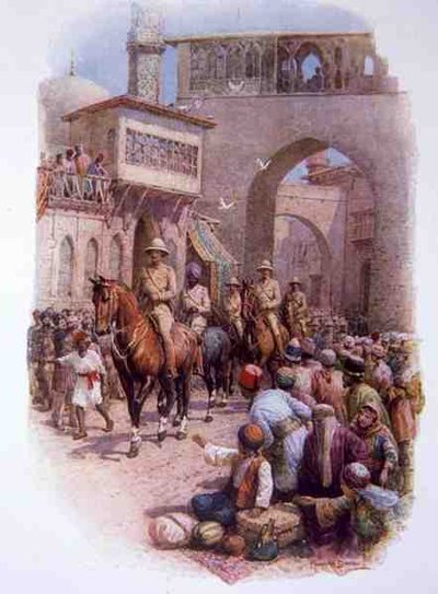 Lord Allenby Entering Jerusalem Through the Jaffa Gate by Howard Davie