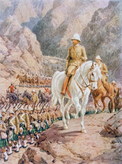 Lord Roberts (1832-1914) on the march to Kandahar by Howard Davie