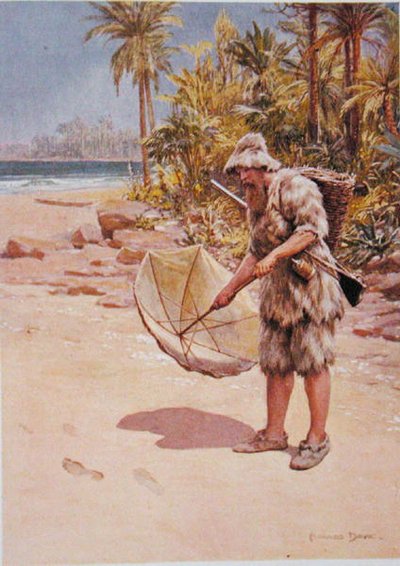 The Footprints in the Sand, illustration for 