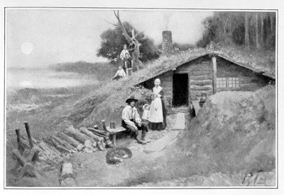 A Pennsylvania Cave-Dwelling, illustration from 