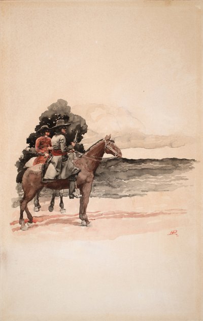 Bandits on Horseback by Howard Pyle