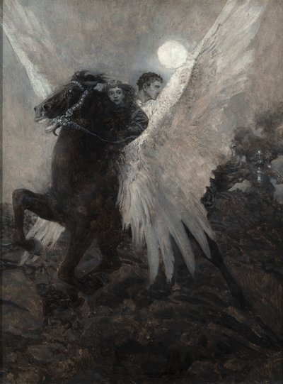 Fast Flew the Black Winged Horse, from 