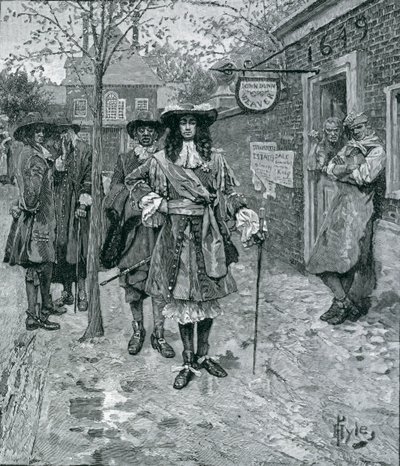Governor Andros and the Boston People, engraved by A. Whitney, from Harper