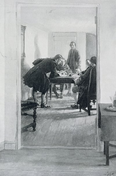 In the Old Raleigh Tavern, Illustration from 