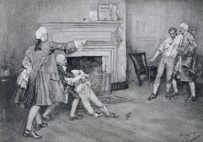Meeting of Captain Tollemache and Captain Pennington at 