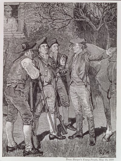 Paul Revere at Lexington, from Harper