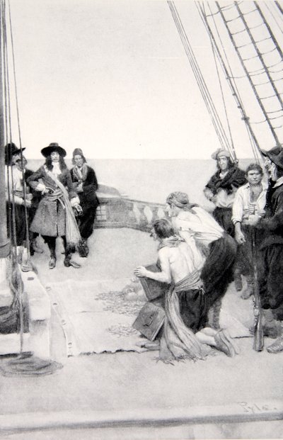 Phips Recovering the Sunken Treasures by Howard Pyle