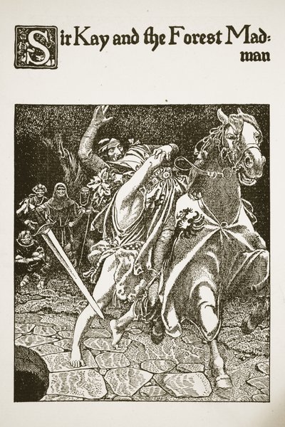 Sir Kay and the Forest Madman, illustration from 