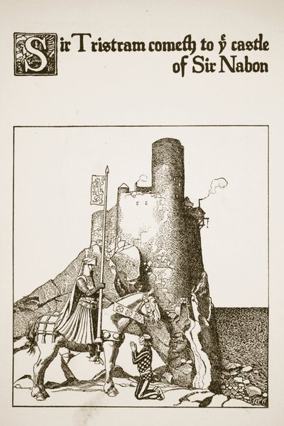 Sir Tristram Cometh to the Castle of Sir Nabon, Illustration from 