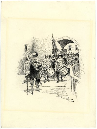 Tailpiece for The Evolution of New York, II by Howard Pyle