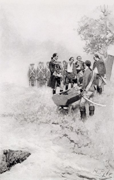 The Burial of Braddock, illustration from 