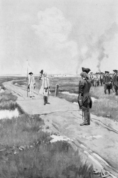 The Capitulation of Louisbourg, illustration from 