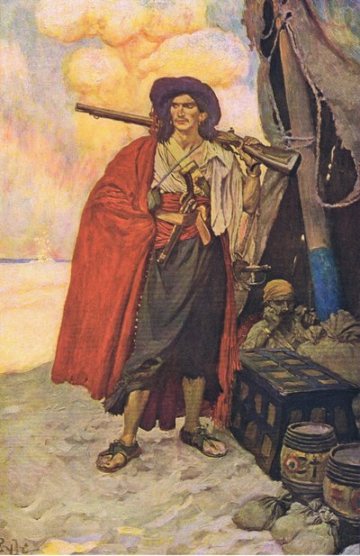 The buccaneer was a picturesque fellow, from Howard Pyles Book of Pirates by Howard Pyle