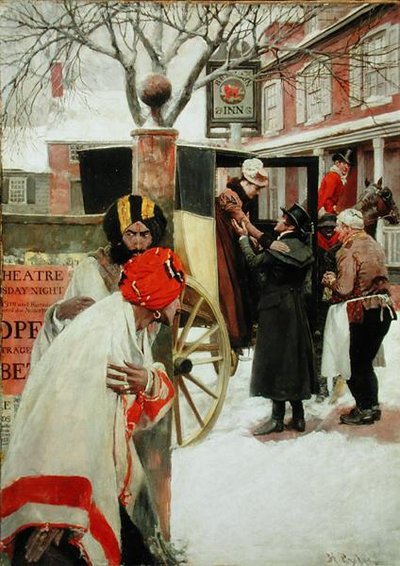 Upon the Last Stage of the Journey, They Stopped for Dinner at a Tavern (or The Spies), from 