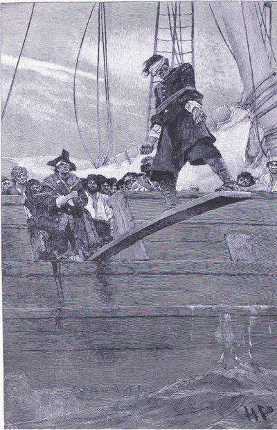Walking the plank by Howard Pyle